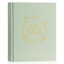 Livro de Memórias Lanpn Hello Baby Sage Green 23,7x19,8cm