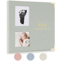 Livro de memórias para bebês ZICOTO Timeless First 5 Years com slots para fotos