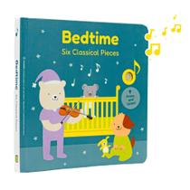 Livro de música Cali's Books Bedtime Baby com 6 peças clássicas Livro de música Cali's Books Bedtime Baby com 6 peças clássicas