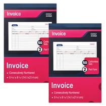 Livro de notas fiscais XKDOUS 2 vias sem carbono 14 x 21 cm, 100 conjuntos Livro de notas fiscais XKDOUS 2 vias sem carbono 14 x 21 cm, 100 conjuntos