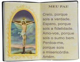 Livro de Oração Meu Pai Eterno Resina Porta Caneta 15cm