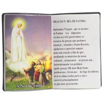 Livro de Oração Nossa Senhora Fátima Resina Porta Caneta 15cm