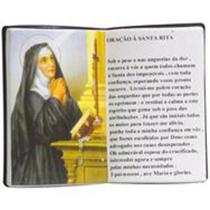 Livro de Oração Santa Rita Resina Porta Caneta 15cm