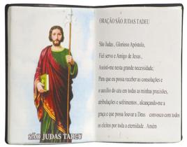 Livro de Oração São Judas Tadeu Resina Porta Caneta 15cm