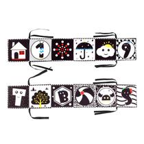 Livro de pano de bebê de 0 a 3 anos Visual Animal Shape Cognição Educação infantil Cama infantil ao redor do livro de pano do bebê