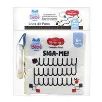 Livro De Pano SIGA-ME Contrastes Fofos C/ Chocalho E Capa Crepitante Baby Montessori - Todolivro