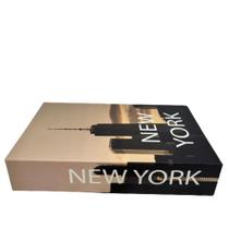 Livro de papelão decorativo estampa moderna 'New York'