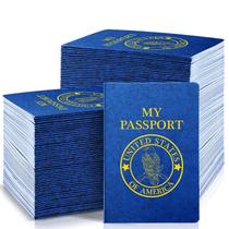 Livro de passaporte Woanger Classic Blue para crianças 4x14cm 50 unidades Livro de passaporte Woanger Classic Blue para crianças 4x14cm 50 unidades