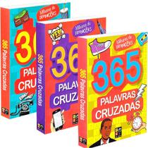 Livro De Passatempo 365 Palavras Cruzadas Em 3 Volumes com Milhares de Definições
