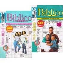 Livro De Passatempo Bíblico Evangélico Gospel Jesus Coquetel Kit 2 Volumes Encadernados