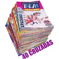 Livro De Passatempo Palavras Cruzadas Kit Com 40 Revistas - Play