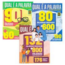 Livro de Passatempos Caça Palavras Cruzadas + 500 Desafios - Lafonte