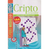 Livro De Passatempos Coletânea Coquetel Cripto Cruzada Nível Médio Vol. 43