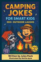 Livro de piadas de acampamento para crianças de 6 a 12 anos