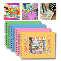 Livro De Pintar Colorir Capa Dura Ursinho Caderno De Desenho Comfy Tipo Bob Goods Adultos E Crianças Desenhar Pintar