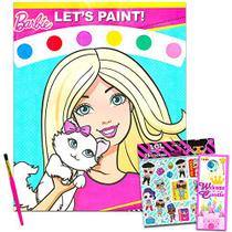 Livro de Pintura da Barbie com Água + Pincel Incluso - Criatividade Infinita