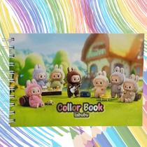 Livro De Pintura Labubu Sem manchas, com folha protetora!