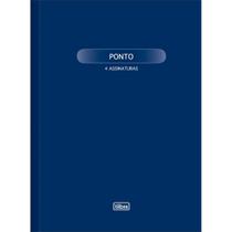 Livro de Ponto Capa Dura Grande - 4 Assinaturas 100fls Livro de Ponto Capa Dura Grande - 4 Assinaturas 100fls