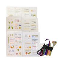 Livro De Ponto De Bordado Para Iniciantes DIY Costura Criativa Guia De Padrões De Pontos