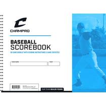 Livro de pontuação de beisebol Champro 28 páginas branco Livro de pontuação de beisebol Champro 28 páginas branco