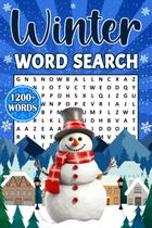 Livro de quebra-cabeça de busca de palavras VERSAINSECT Winter 1200 palavras para adultos