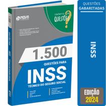 Livro de Questões Gabaritadas INSS 2024 - Téc. Seguro Social - 1500 Ques.