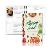 Livro De Receitas A5 Com Espiral, Páginas Coloridas, Seções De Ingredientes E Passos, Diário De Livro De Receitas A5 Com Espiral, Páginas Coloridas, Seções De Ingredientes E Passos, Diário De