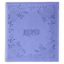 Livro de receitas COFICE Recipe Ring Binder com capa de couro PU