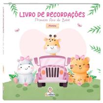 Livro De Recordações: Primeiro Ano Do Bebê: Menina