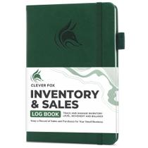 Livro de registro de inventário e vendas Clever Fox A5 Hardcover