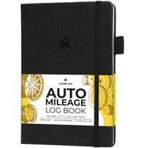 Livro de registro de quilometragem Clever Fox Auto Vehicle tamanho A5 (preto)