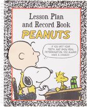 Livro de registros e planos de aula Eureka Peanuts 8,5x11 para professores