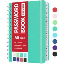 Livro de Senhas Forvencer - Password Manager Logbook Teal