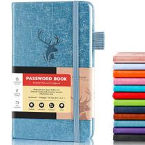 Livro de senhas molekaus Password Keeper Light Blue Livro de senhas molekaus Password Keeper Light Blue