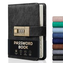 Livro de senhas WEMATE Password Keeper com bloqueio de mais de 600 espaços