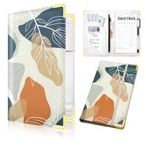 Livro de servidor Cutaswish para garçonete em couro PU com bolso com zíper