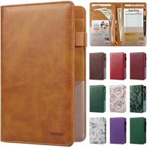 Livro de servidor EcoVision para garçonete em couro com bolso com zíper Livro de servidor EcoVision para garçonete em couro com bolso com zíper