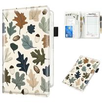 Livro de servidor WAVEYU Cute for Waitress Waiter Leather 20x13cm