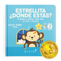 Livro de som Binibi Spanish Musical para crianças de 1 a 3 anos com rimas infantis Livro de som Binibi Spanish Musical para crianças de 1 a 3 anos com rimas infantis