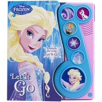 Livro de som Disney Frozen Let It Go com 6 músicas para crianças