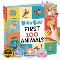 Livro de som Ditty Bird Talking Books 100 Animais 100 Palavras
