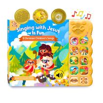 Livro de som GO GO Bible Songs of Wisdom para crianças de 2 a 4 anos