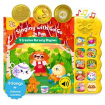 Livro de som musical GO GO Creative Nursery Rhymes 1-3 anos Livro de som musical GO GO Creative Nursery Rhymes 1-3 anos