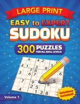 Livro de Sudoku com 300 Quebra-cabeças em Letra Grande Livro de Sudoku com 300 Quebra-cabeças em Letra Grande