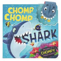 Livro de tabuleiro Chomp Chomp Shark com Finger Puppet para idades entre 2 e 5 anos