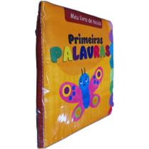 Livro de Tecido para Bebê Primeiras Palavras Coleção Meu Livro de Tecido com Mini Chocalho - Pé da Letra