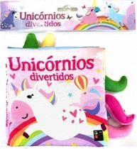 Livro de tecido - Unicórnios divertidos - PE DA LETRA