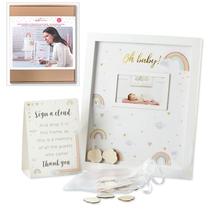 Livro de visitas alternativo para chá de bebê Kate Aspen Boho Rainbow