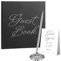 Livro de visitas de casamento Junkin Elegant Style com caneta e cartões de mesa Livro de visitas de casamento Junkin Elegant Style com caneta e cartões de mesa