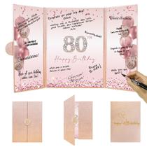Livro de visitas exclusivo DARUNAXY Rose Gold 80º aniversário Livro de visitas exclusivo DARUNAXY Rose Gold 80º aniversário